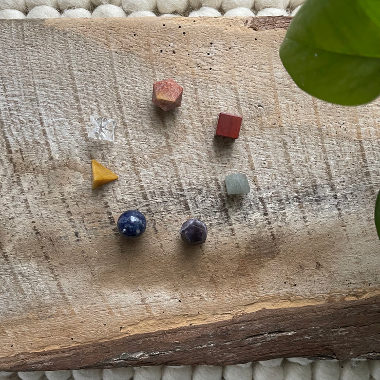 Inner Light Botanicals online crystal shop 7 Chakra Sacred Geometry Crystal Set