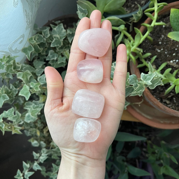 Inner Light Botanicals online crystal shop Tumbled Rose Quartz Crystal